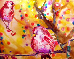 Bird Watercolor Painting